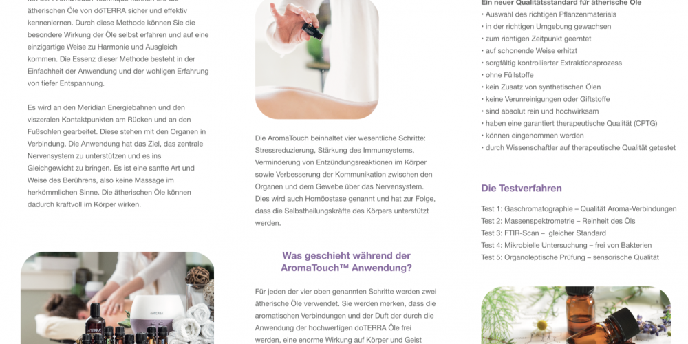 neutraler Aromatouch Flyer zum Auslegen 50 Stück