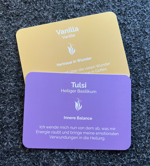 Weisheitskarten "Vanilla & Tulsi" einzeln